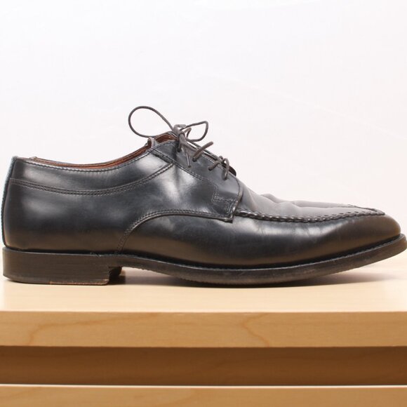 Allen Edmonds Men's Shoe 🇺🇸 Charleston Almond Moc-toe Derby 9D Black VGUC - Picture 3 of 8